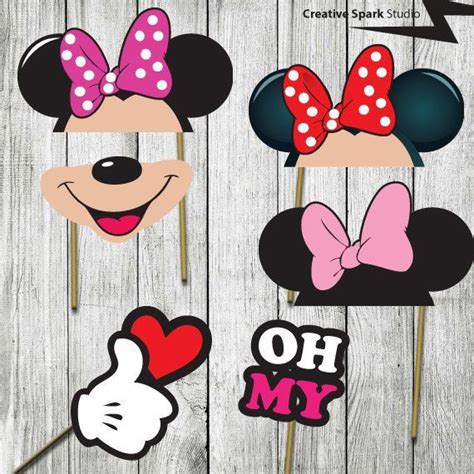 Minnie Mouse Photo Booth Props Printable Free
